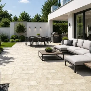 Feinsteinzeug-Terrassenplatten Beige Antique Preiswert